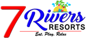 7 Rivers Restaurant Amusement Park Logo