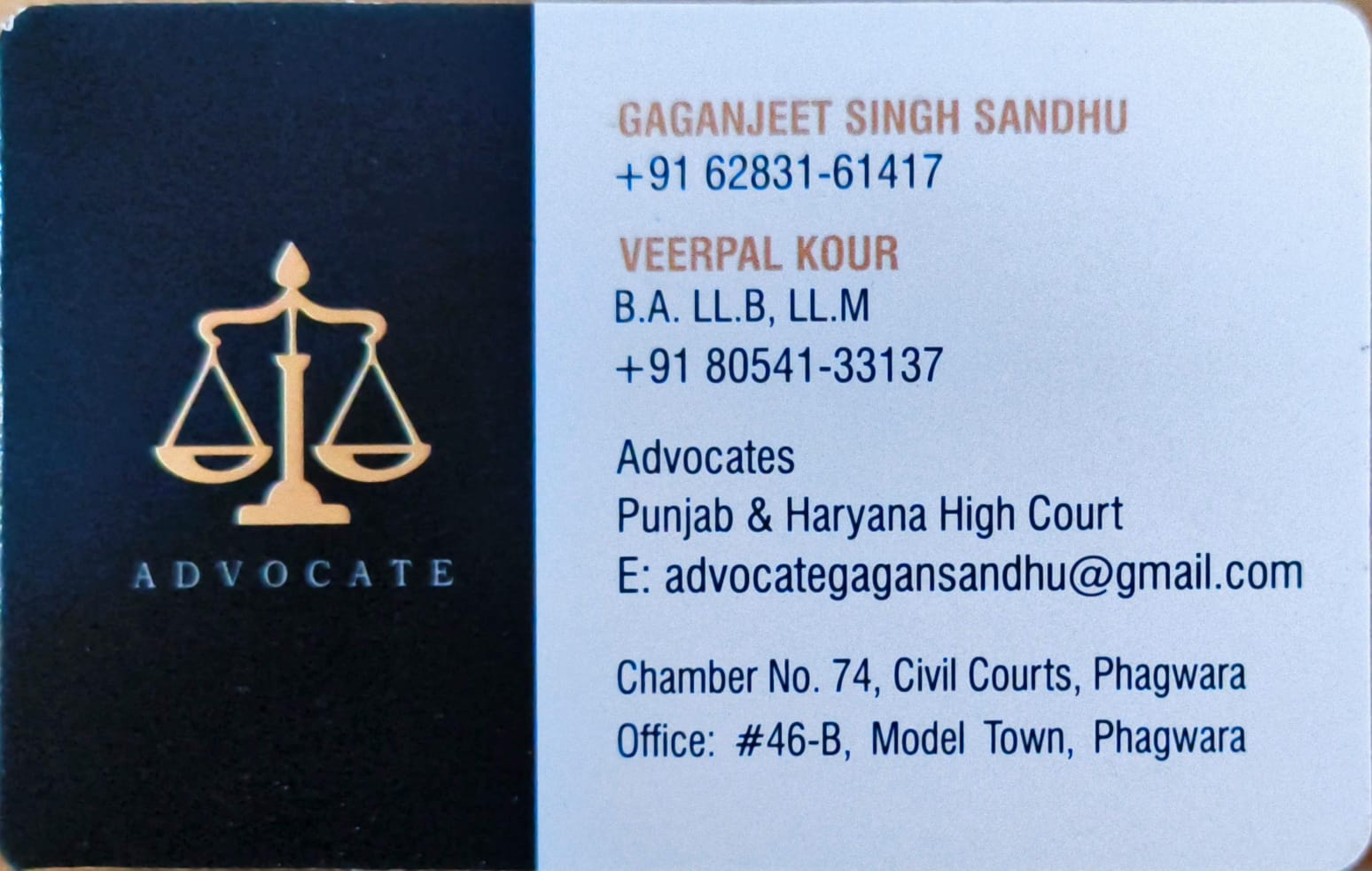 Advocate Gaganjeet Singh Sandhu|IT Services|Professional Services