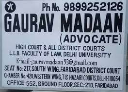 Advocate Gaurav Madaan|Legal Services|Professional Services
