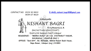 Advocate Nishant Bagri|Architect|Professional Services