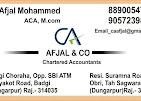 AFJAL & CO - Chartered Accountants Professional Services | Accounting Services