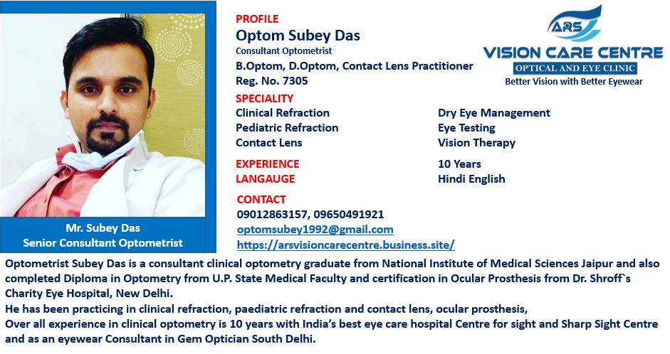 ARS Vision Care Centre Medical Services | Clinics