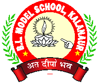 B L Model School Logo