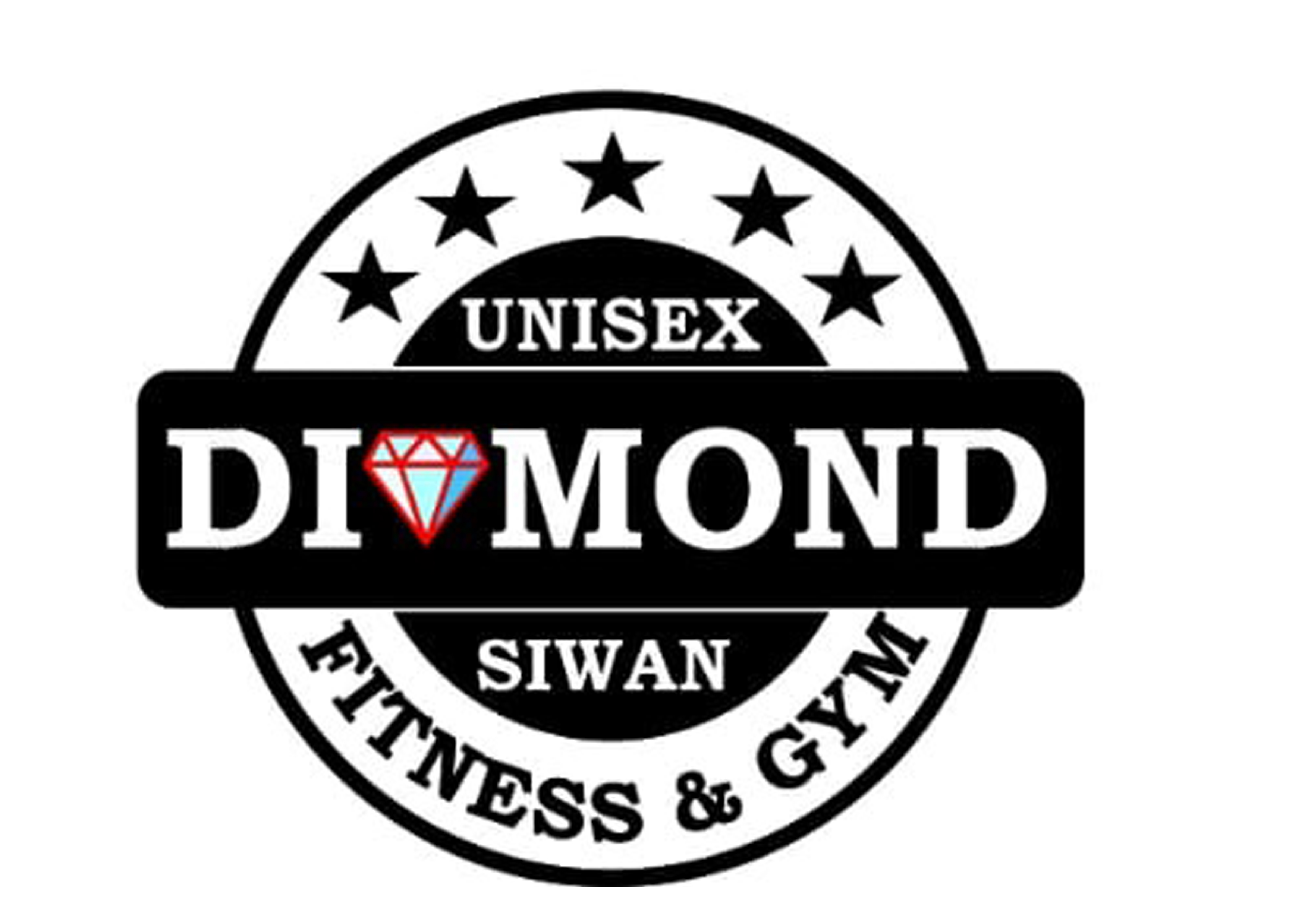 Diamond Fitness And Gym Unisex Logo