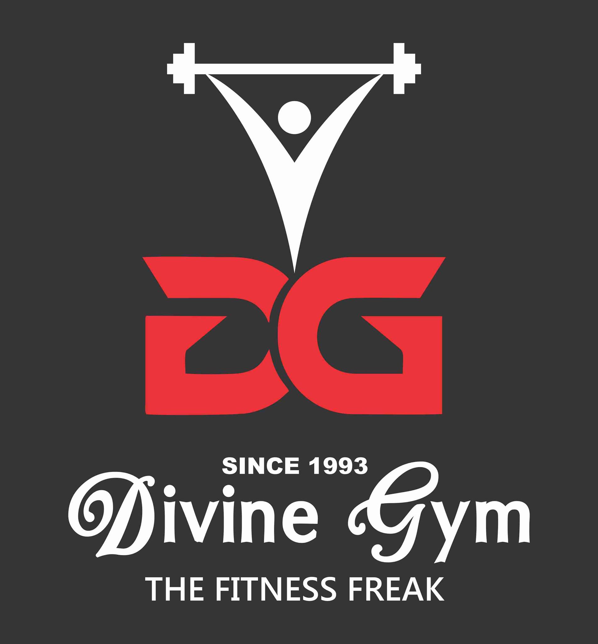 DIVINE GYM THE FITNESS FREAK Logo