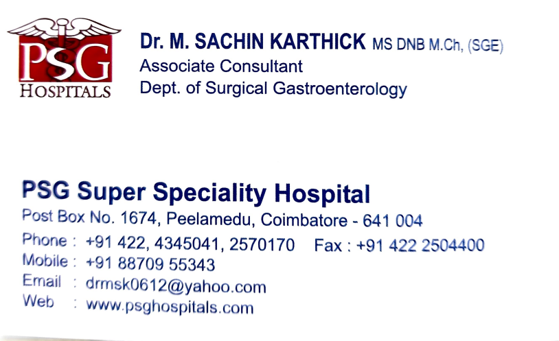 Dr. M. Sachin Karthick|Diagnostic centre|Medical Services