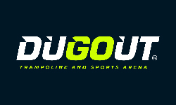 Dugout Trampoline and Sports Arena Logo