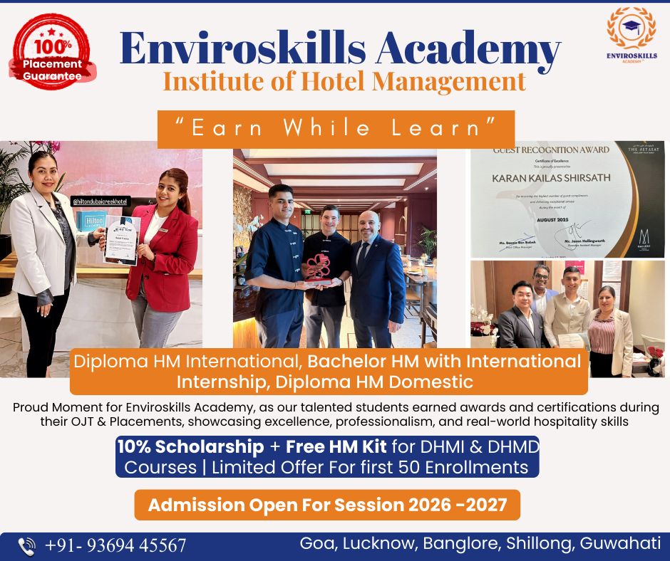 Enviroskills Academy International Institute of Hotel Management|College|Education