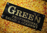 Green professionals salon & academy Logo