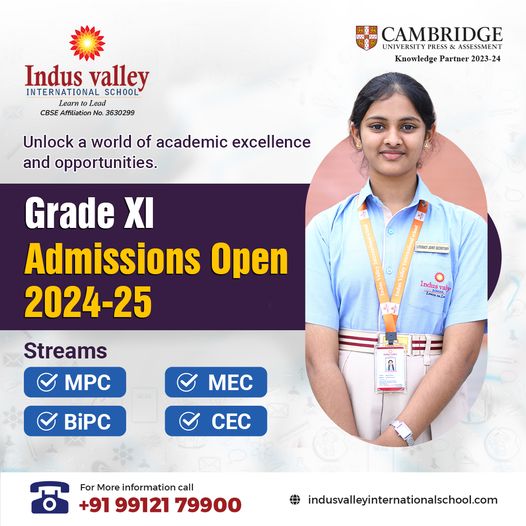 Indus Valley International School | Best CBSE International School in Hyderabad|Schools|Education