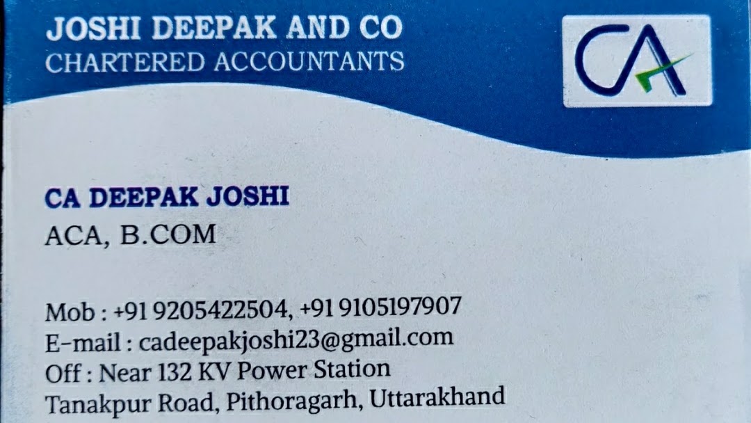 Joshi Deepak and Co, Chartered Accountants - Logo
