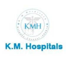 K.M. Hospitals Logo