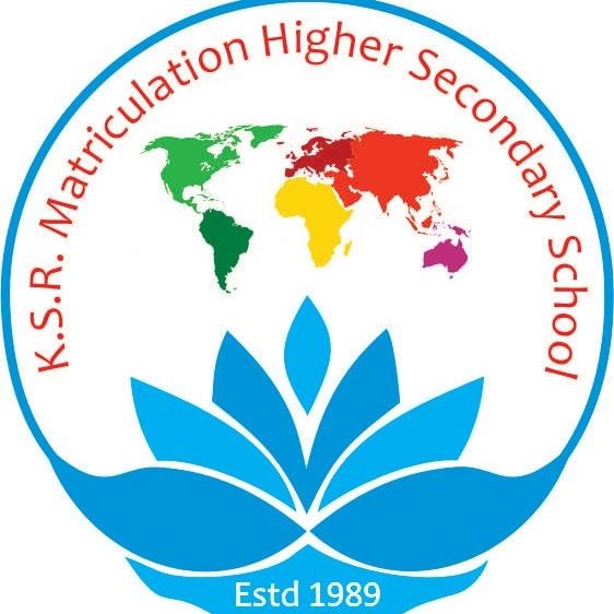 KSR Matriculation Higher Secondary School Logo