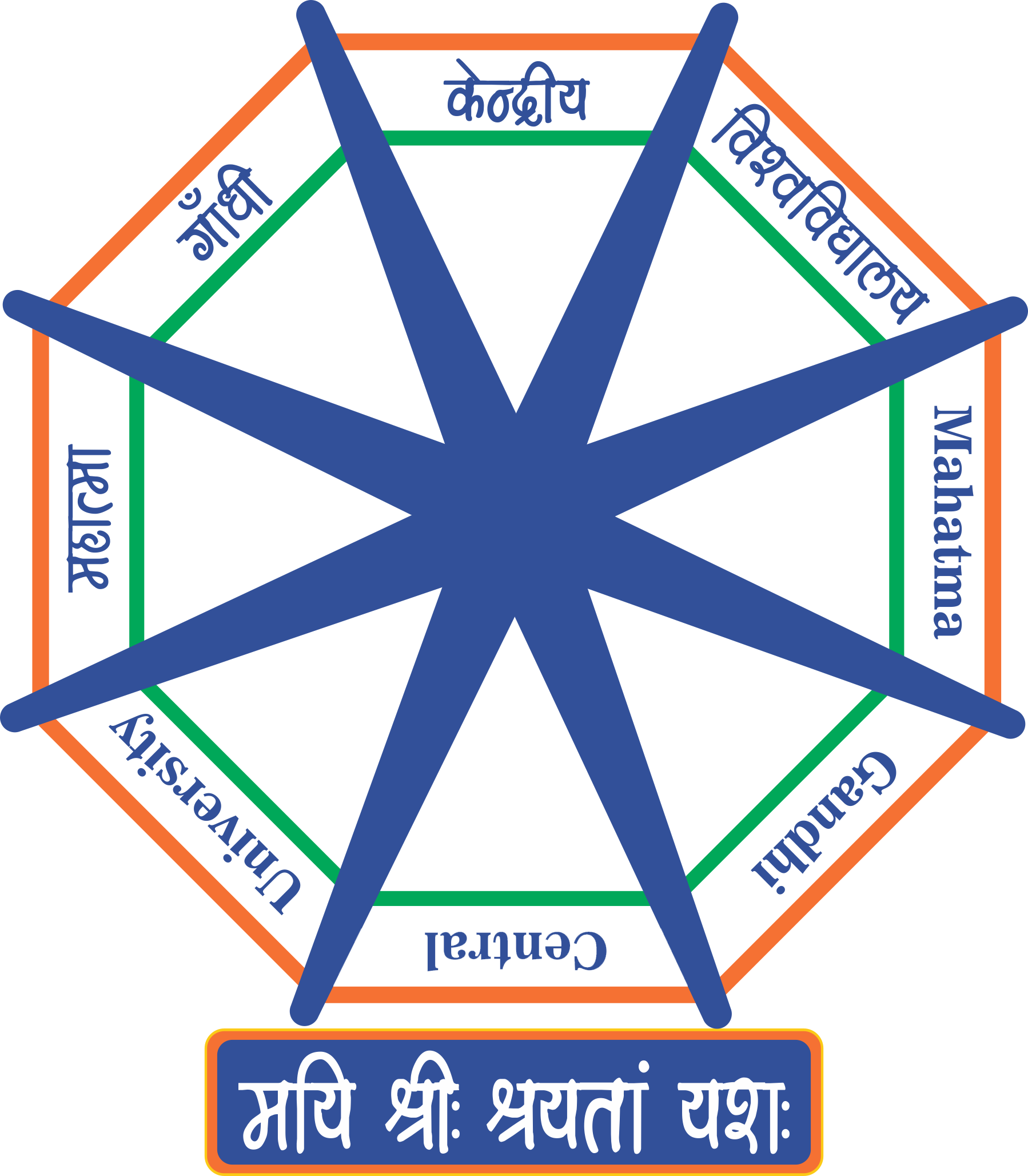 Mahatma Gandhi Central University Logo