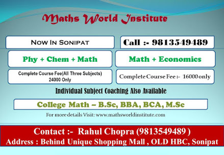 Maths World Institute|Coaching Institute|Education