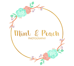 Mint & Peach Photography Logo