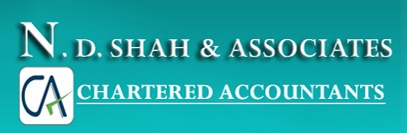 N D Shah & Associates Proprietor CA Nilesh D. Shah Logo
