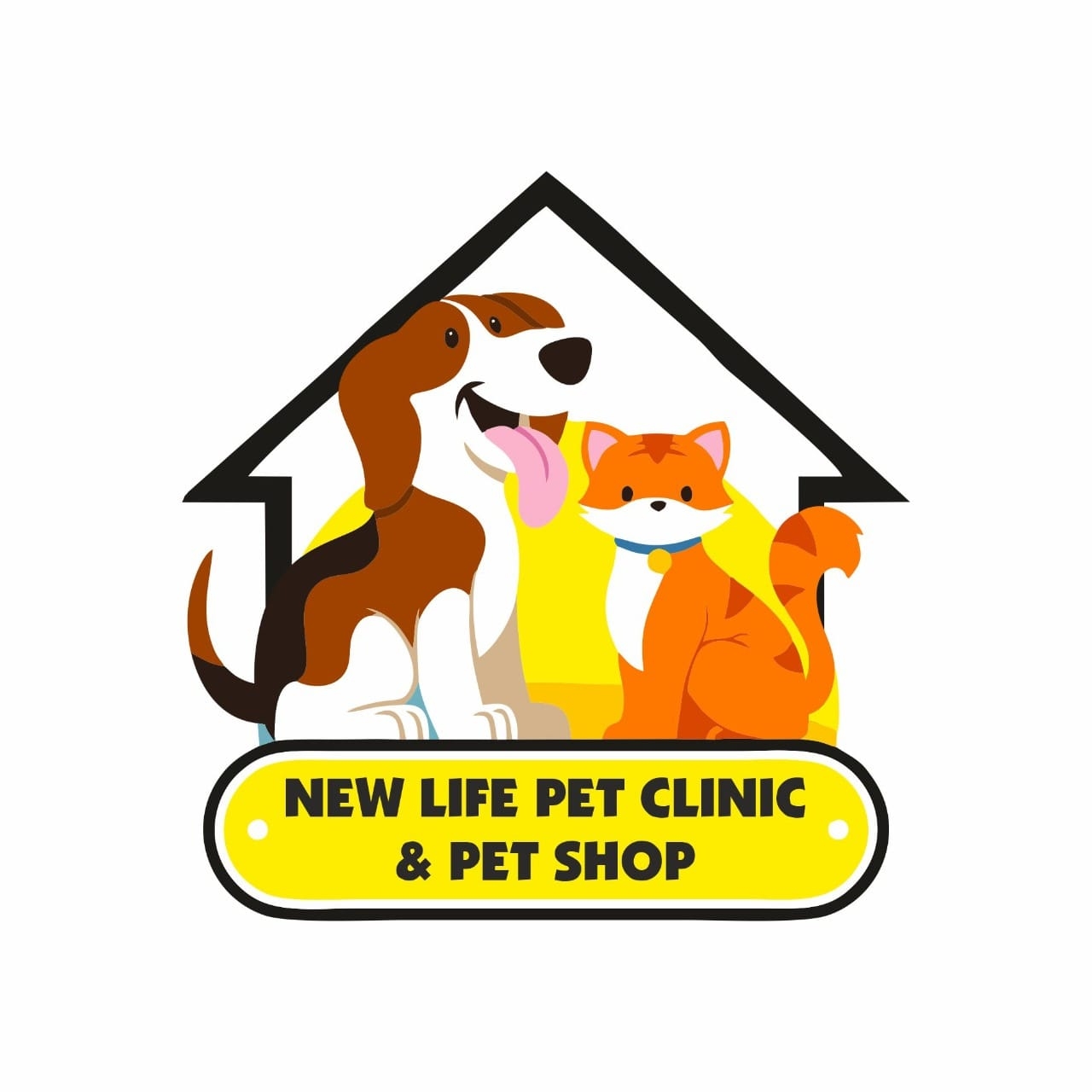 New life pet clinic & pet shop Logo