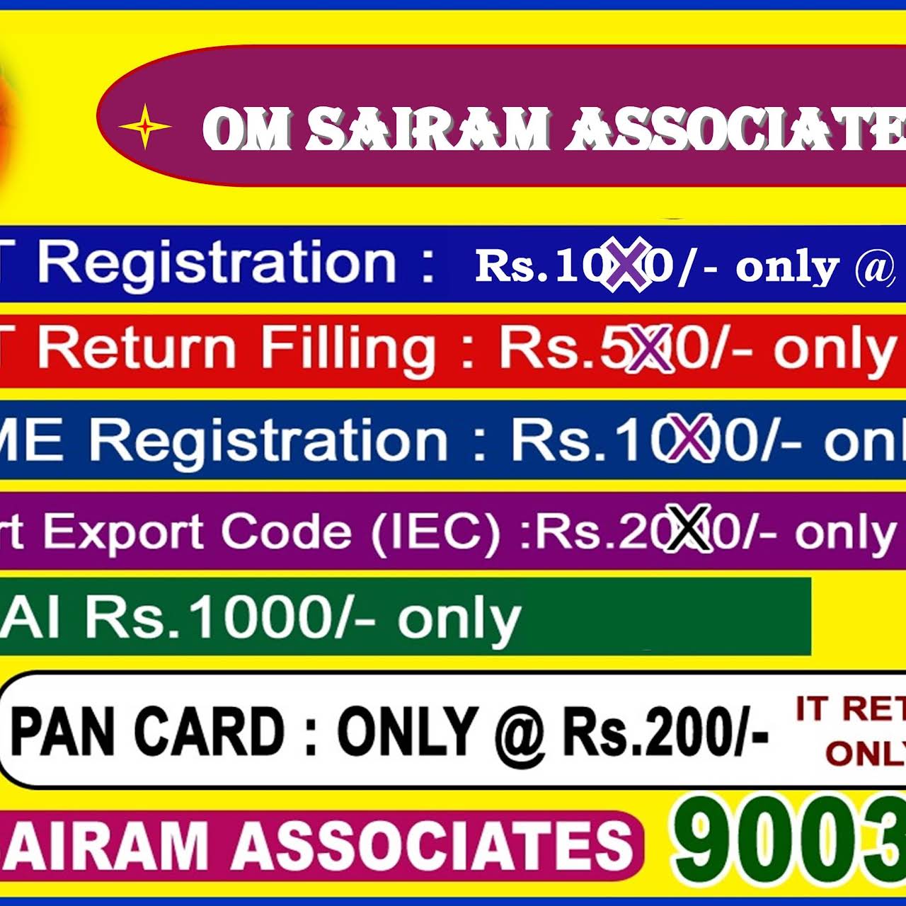 OM SAIRAM ASSOCIATES Professional Services | Accounting Services