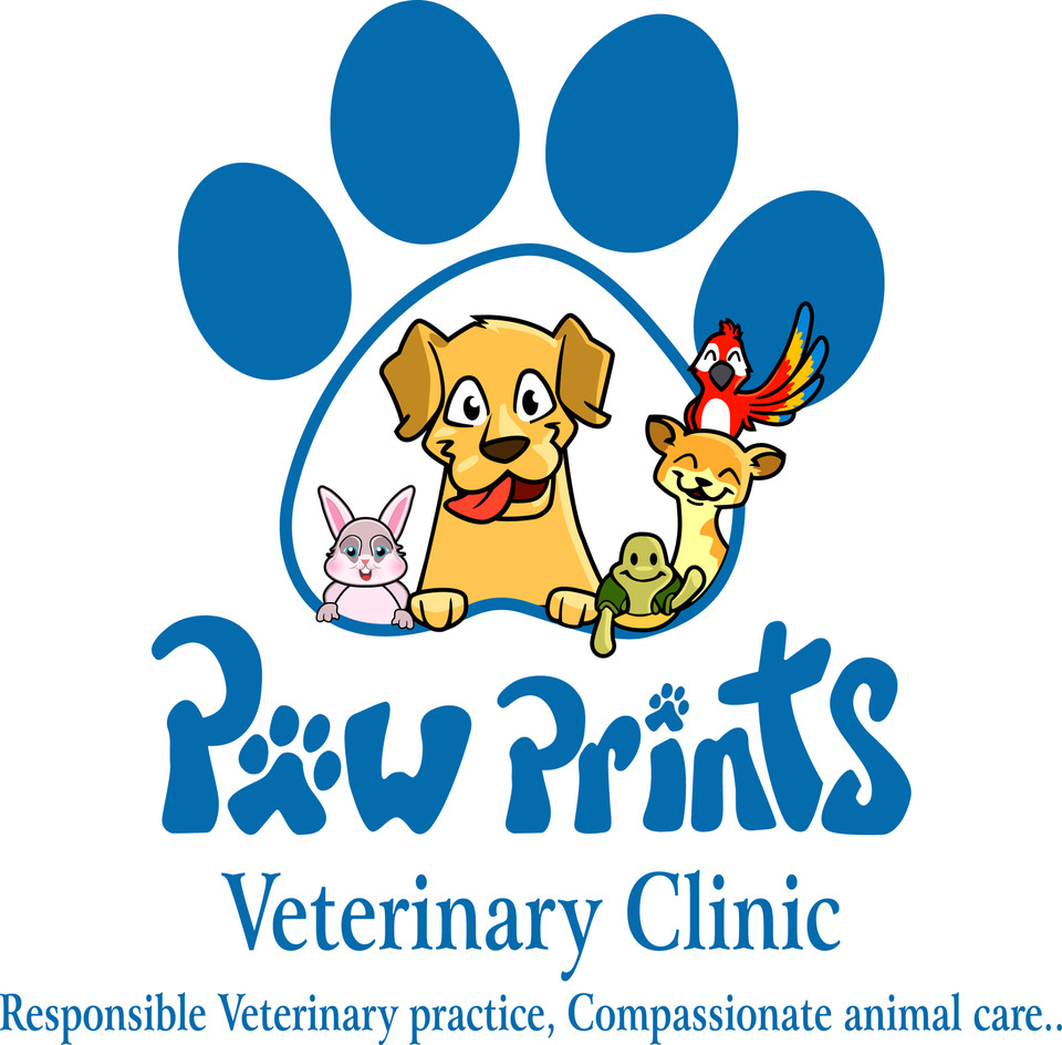 Paw Prints veterinary clinic Logo