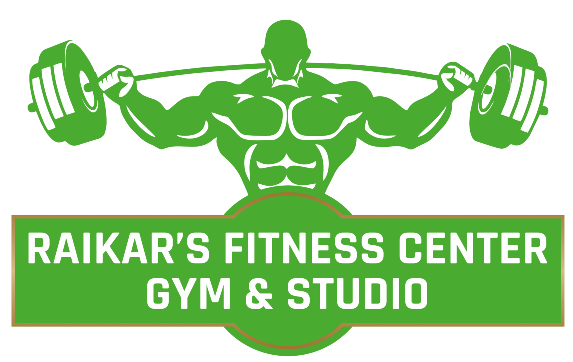 raikars fitness center gym - Logo