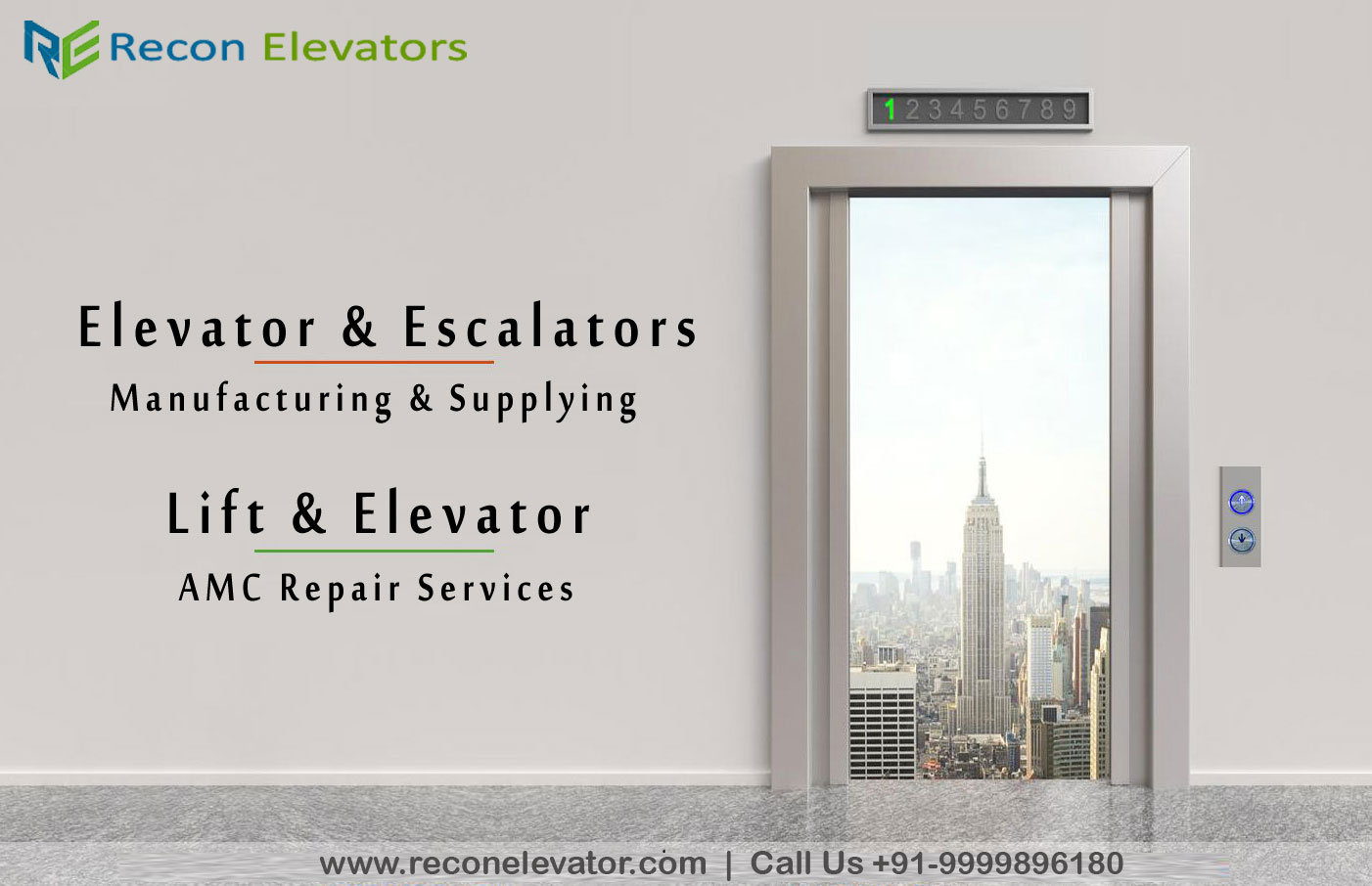 Recon Elevator & Escalator Co. - Logo