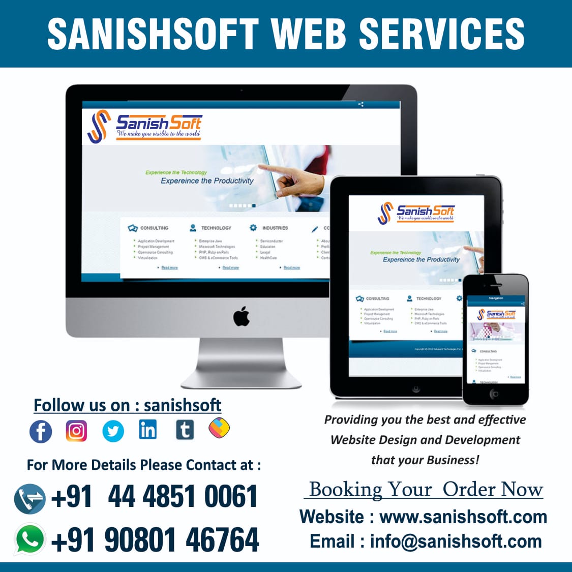 Sanishsoft Website Design Company Professional Services | IT Services