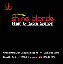 Shine Blonde Hair & Spa Salon Logo