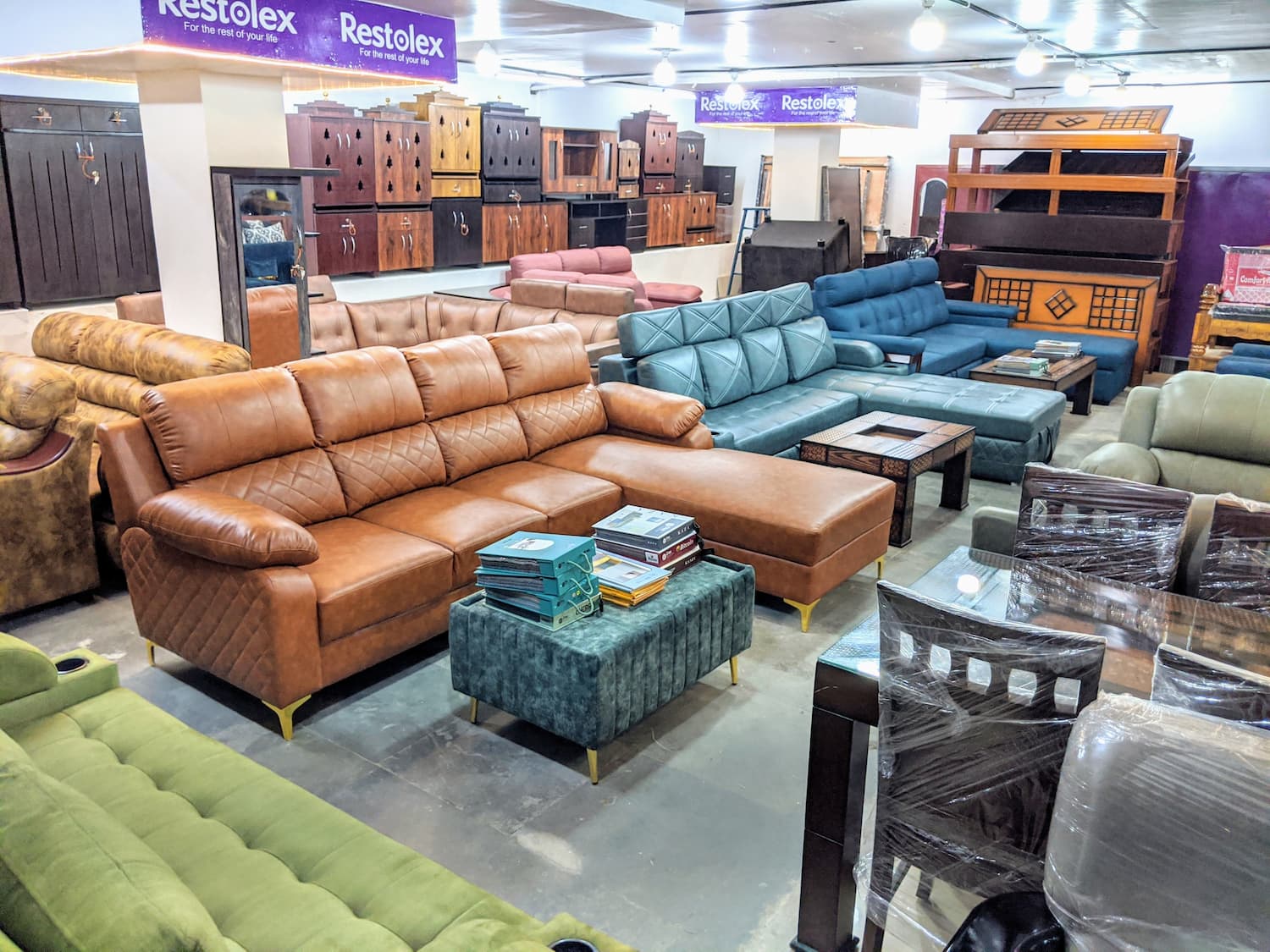 Sri Sai Krupa Furniture Sofas and Pooja Units section of Sri Sai Krupa Furniture in marathahalli