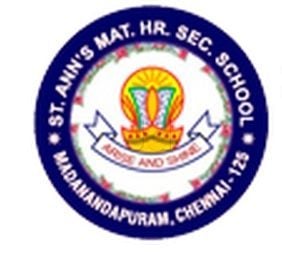 St. Ann's Matriculation Higher Secondary School|Schools|Education