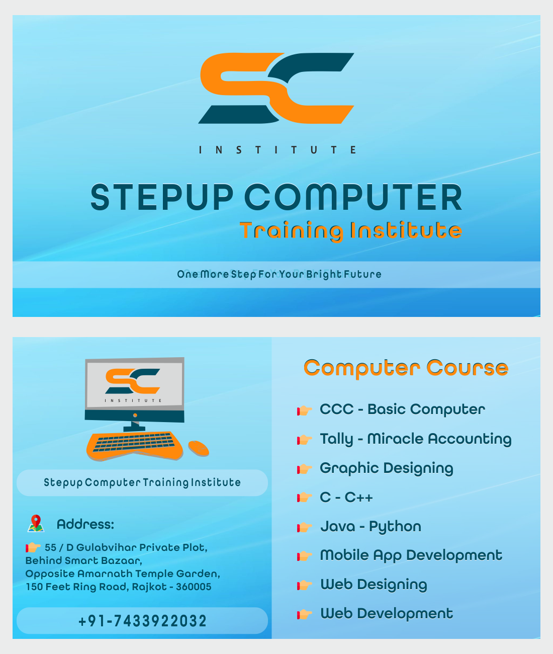 Stepup Computer Training Institute Education | Coaching Institute