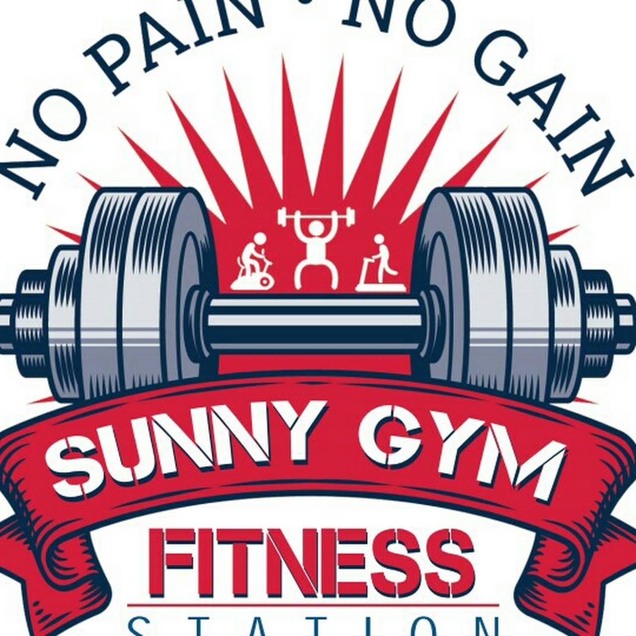 SUNNY GYM FITNESS STATION Logo