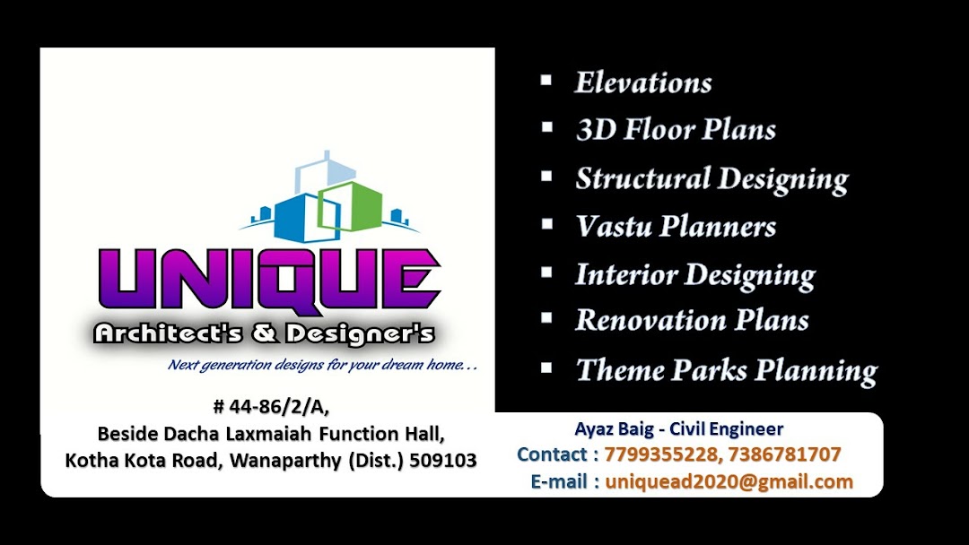 UNIQUE Architects & Designers Logo